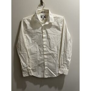 Express 1MX Modern Fit Men's Dress Shirt White Size Medium  15-15 1/2